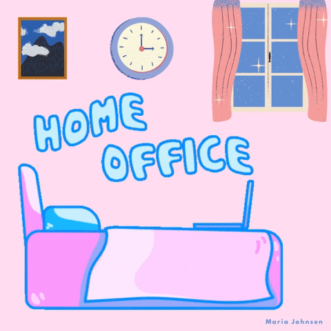 Working From Home GIF by Maria Johnsen