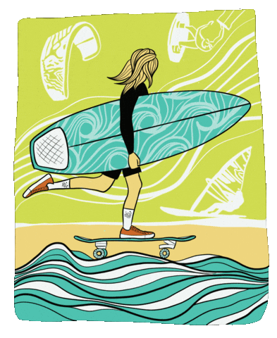 tendizajnstudio surfing surfer wavesvibe runningsurfer GIF