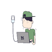milimilvil work sick code coding Sticker