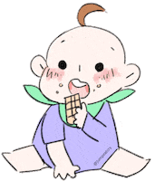 Jumpeatcry baby jump shopping crying Sticker