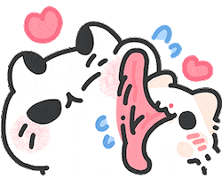 Puppy Love Myaowl Sticker by ACHTUNG