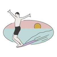 Surfing Shaka Sticker by Kyo-ya Hotels & Resorts