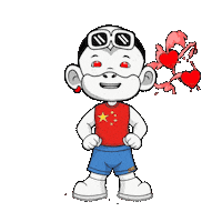 China Laughing Sticker by Zhot