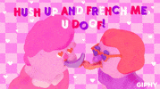 French Kiss Art GIF by Happy Valentine's Day!