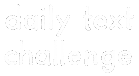 Daily Text Challenge Sticker