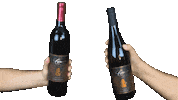 LeahVanDale wine drinks happy hour red wine Sticker