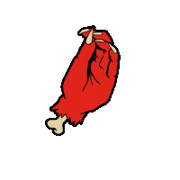 Red Hand Halloween Sticker by Hell Pizza