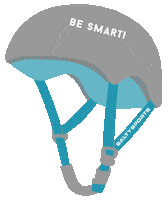 Helmet Be Smart Sticker by Salty Sports