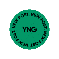 yng-official sticker green new post bold Sticker