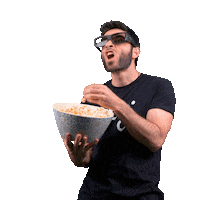 Movie Popcorn Sticker by RunbenGuo
