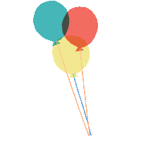 Birthday Party Balloon Sticker by Meri Meri