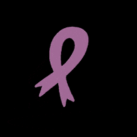 dfikar cancer awareness ribbon lavender GIF