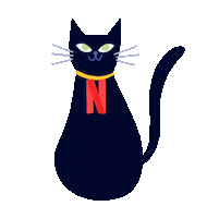 Cat Halloween Sticker by NETFLIX