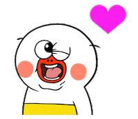 Heart Wink Sticker by kwaesam