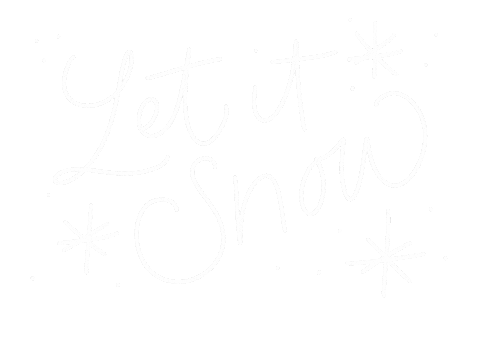 Let It Snow Christmas Sticker