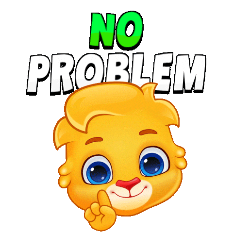 That Is Ok No Problem Sticker by Lucas and Friends by RV AppStudios