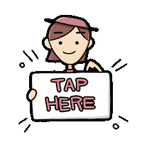 THDAMSHOES tap click taphere clickhere Sticker