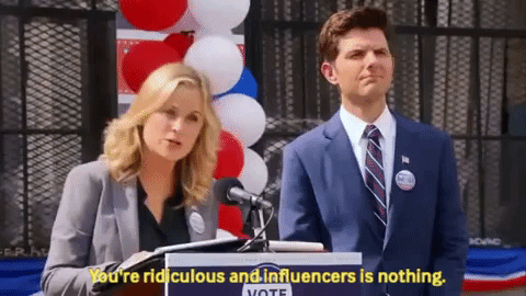 parks and recreation influencers GIF