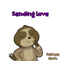 Sloth Love U Sticker by VeeFriends