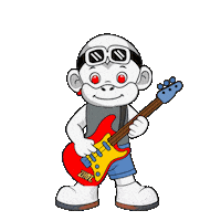 Rock Guitar Sticker by Zhot Music