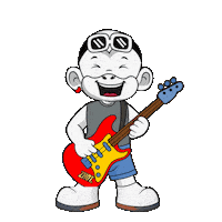 Rock Guitar Sticker by Zhot Music