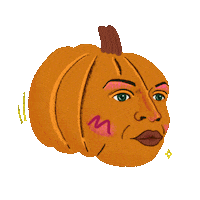 Halloween Face Sticker