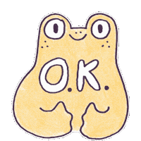 Illustration Ok Sticker