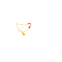 Chicken Egg Sticker by Hannah Pancake