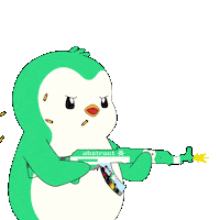 Gun Aiming Sticker by Abster