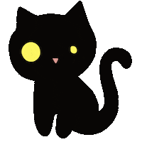 Black Cat Sticker