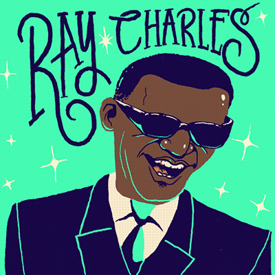 Ray Charles Lettering GIF by jaime restrepo