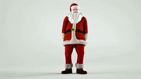 Merry Christmas Dancing Santa GIF by Hugo.fm
