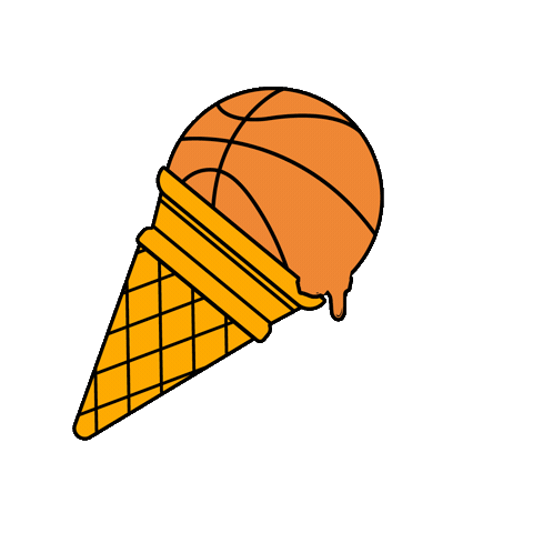 Dripping Ice Cream Cone Sticker by INTO ACTION