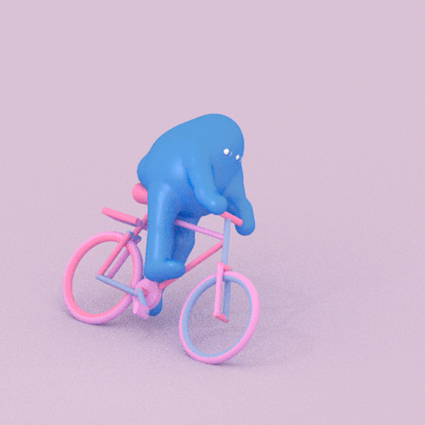 Bike Spinning GIF by Julian Glander