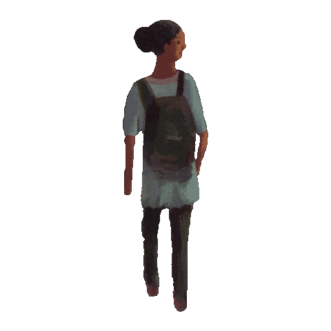 Frau Rucksack Sticker by Jupitermond Verlag