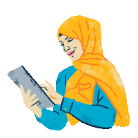 Happy Muslim Sticker by Your One and Only