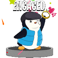 Propose Just Married Sticker by Pudgy Penguins