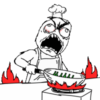 Angry Fire Sticker by Rageguy
