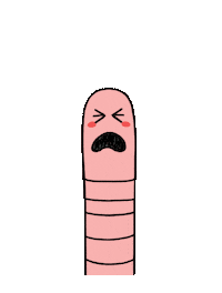 Angry Wiggle Sticker by T. L. McBeth
