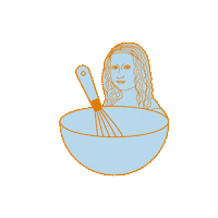 Mona Lisa Ffb Sticker by Funny Face Bakery