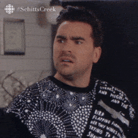 Confused Schitts Creek GIF by CBC