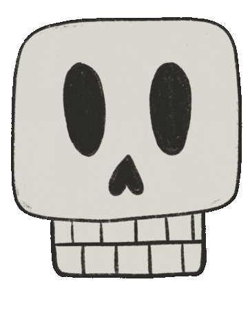 Halloween Skull Sticker