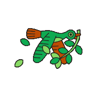 maevechocolate bird birds pigeon mint Sticker