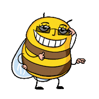 Happy Sunglasses Sticker