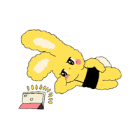 nanasmood rabbit nana 나나 nanasmood Sticker