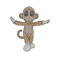Monkey ダンス Sticker