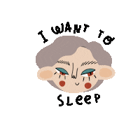 jusdecoconut tired sleepy fatigue jusdecoconut Sticker
