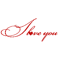I Love You Надпись Sticker
