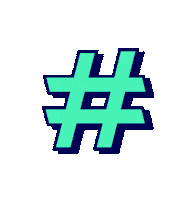 Hashtag Sticker by Elementor