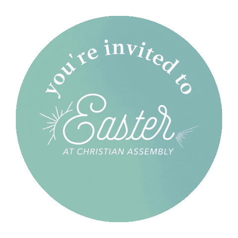 Youre Invited To Easter Sticker by Chrisitan Assembly Los Angeles
